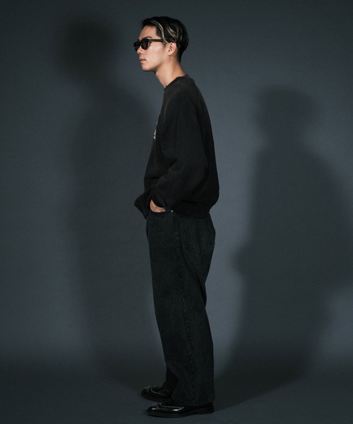 RePRODUCTION LABEL（リプロダクションレーベル）の「【ユニセックス】【RePRODUCTION LABEL / リプロダクションレーベル】ラグランフロントロゴスウェット（スウェット・レディース・グリーン/ブラック・FREE）」の21枚目の写真