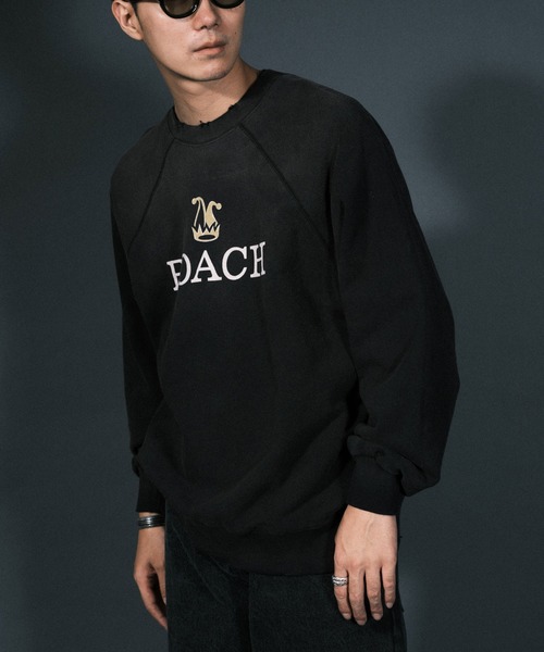 RePRODUCTION LABEL（リプロダクションレーベル）の「【ユニセックス】【RePRODUCTION LABEL / リプロダクションレーベル】ラグランフロントロゴスウェット（スウェット・レディース・グリーン/ブラック・FREE）」の19枚目の写真