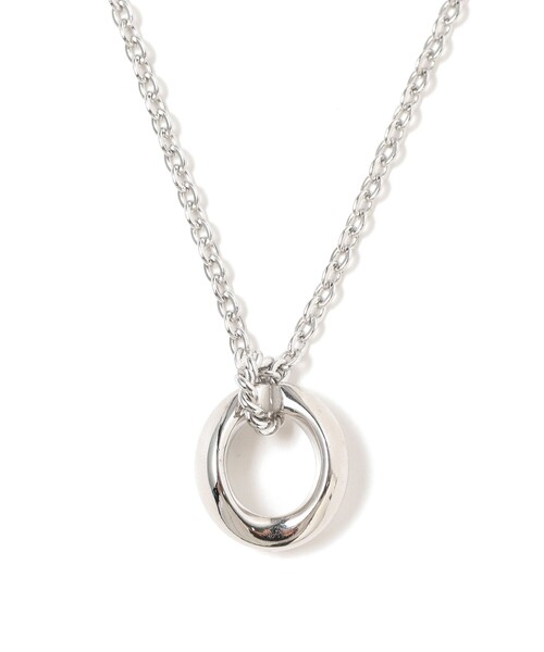 Ray BEAMS（レイビームス）の「Ray BEAMS / ニュアンス サークル トップ ネックレス（ネックレス・レディース・シルバー/ゴールド・ONE SIZE）」の2枚目の写真