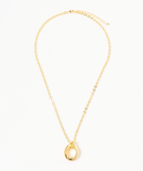 Ray BEAMS（レイビームス）の「Ray BEAMS / ニュアンス サークル トップ ネックレス（ネックレス・レディース・シルバー/ゴールド・ONE SIZE）」の5枚目の写真