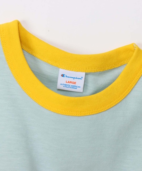 Champion(チャンピオン)の「CHAMPION/チャンピオン 半袖Tシャツ SHORT SLEEVE RINGER T-SHIRT C3-Z335(Tシャツ/カットソー・レディース・ホワイト/イエロー/ライトブルー・M/L)」の18枚目の写真