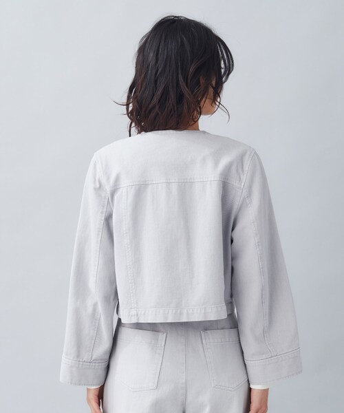 UNTITLED（アンタイトル）の「◆【セットアップ可能】ヴィンテージ ノーカラーデニムジャケット（デニムジャケット・レディース・ライトグレー・00/01/02/03/04/44/48）」の10枚目の写真