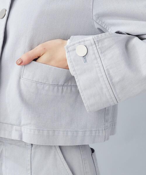 UNTITLED（アンタイトル）の「◆【セットアップ可能】ヴィンテージ ノーカラーデニムジャケット（デニムジャケット・レディース・ライトグレー・00/01/02/03/04/44/48）」の7枚目の写真