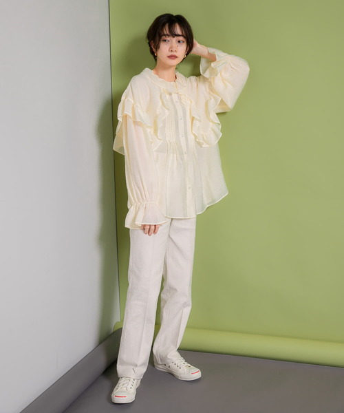 KBF（ケイビーエフ）の「デニムパンツ（デニムパンツ・レディース・ネイビー・38）」の5枚目の写真