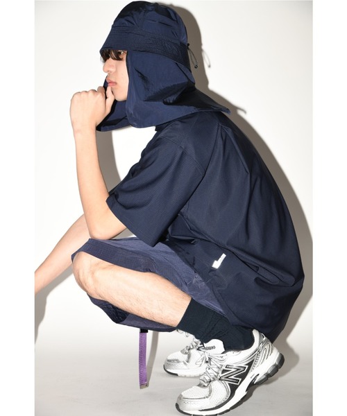 SUPERTHANKS（スーパーサンクス）の「【日除け取り外し可能】ベースボールキャンプタイプ ハット Protection Sailors(ユニセックス)（ハット・メンズ・ブラック/ベージュ/ネイビー・ONE SIZE）」の9枚目の写真