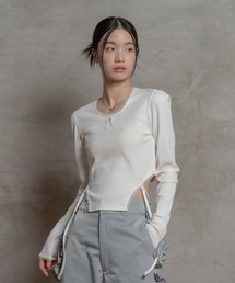 poiregnee | カットラインストラップカットソー(Tシャツ/カットソー)