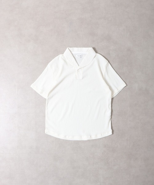 セール】Shawl collar polo shirt / ショールカラーポロシャツ