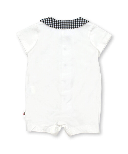 birthday party（バースデイパーティー）の「【お揃い】ギンガムチェック丸襟ショートオール(70~80cm)（ロンパース・キッズ・ブラック系その他・80ｃｍ/70cm）」の7枚目の写真