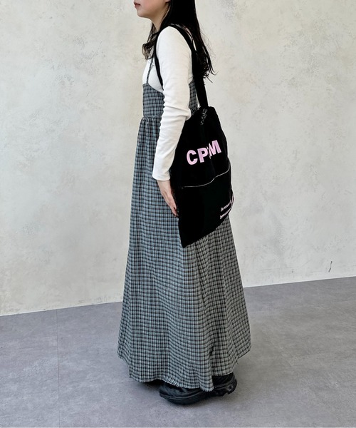 CPCM(シーピーシーエム)の「アソートチェック柄バックリボンキャミワンピース(ワンピース・レディース・ブラウン/グリーン/ブラック/ブルー・FREE)」の20枚目の写真