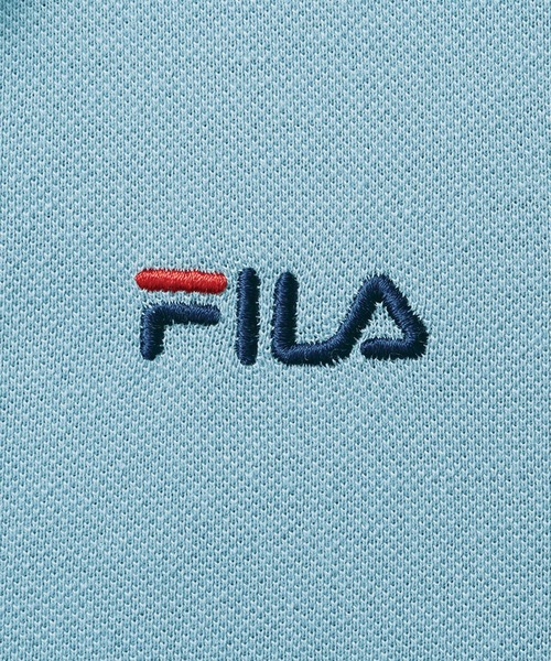 FILA(フィラ)の「<FILA>冷感袖タックポロチュニック(ポロシャツ・レディース・ピンク/サックスブルー/杢グレー/ネイビー・MEDIUM/LARGE/X-LARGE)」の14枚目の写真