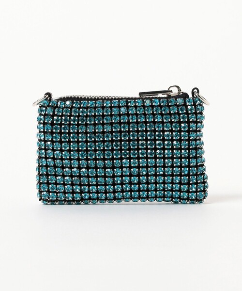 Ray BEAMS（レイビームス）の「blicenscell × Ray BEAMS / 別注 bling ミニ バッグ（ポーチ・レディース・シルバー/ライトブルー・ONE SIZE）」の7枚目の写真