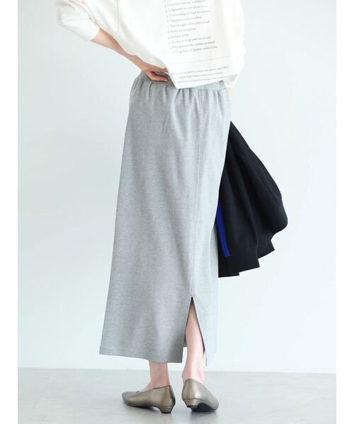 CRAFT STANDARD BOUTIQUE(クラフトスタンダードブティック)の「リブロングスカート(スカート・レディース・グレー系その他・M/L)」の5枚目の写真