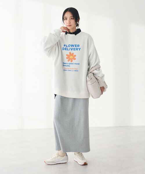 CRAFT STANDARD BOUTIQUE(クラフトスタンダードブティック)の「リブロングスカート(スカート・レディース・グレー系その他・M/L)」の9枚目の写真