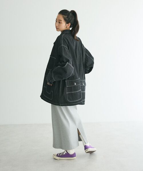 CRAFT STANDARD BOUTIQUE(クラフトスタンダードブティック)の「リブロングスカート(スカート・レディース・グレー系その他・M/L)」の13枚目の写真