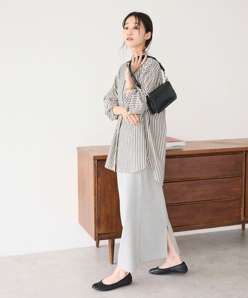 CRAFT STANDARD BOUTIQUE(クラフトスタンダードブティック)の「リブロングスカート(スカート・レディース・グレー系その他・M/L)」の15枚目の写真