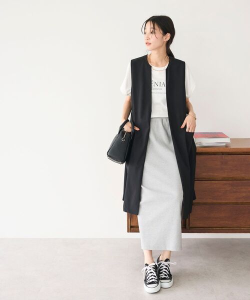 CRAFT STANDARD BOUTIQUE(クラフトスタンダードブティック)の「リブロングスカート(スカート・レディース・グレー系その他・M/L)」の17枚目の写真