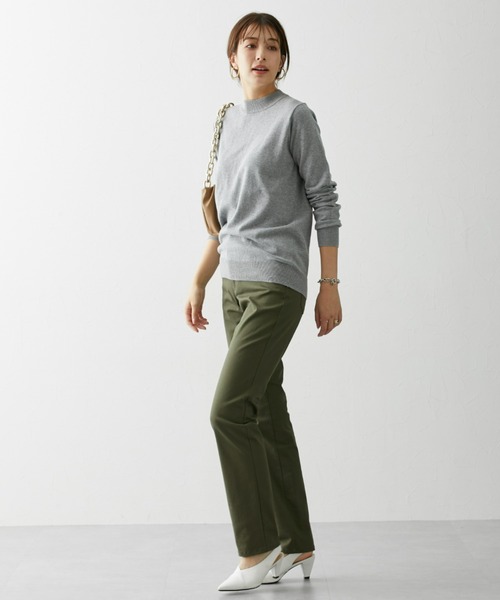 slattgir(スラットジール)の「高身長 ストレッチ綿混ストレートパンツ(股下82cm)丈長め・トールサイズ(その他パンツ・レディース・キャメル/ダークオリーブ/オフホワイト・M/L/LL/3L/4L/5L/S)」の15枚目の写真