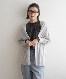 リネンライクトッパーカーディガン