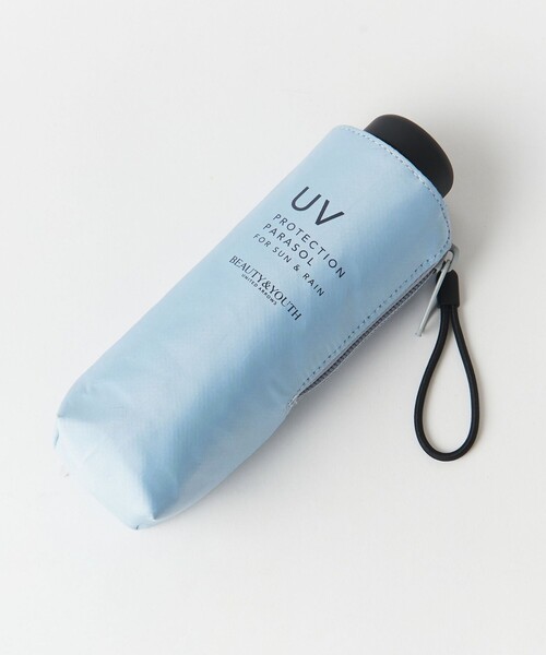 BEAUTY&YOUTH UNITED ARROWS（ビューティーアンドユースユナイテッドアローズ）の「UV プロテクション アンブレラ -晴雨兼用-（折りたたみ傘・レディース・ライトブルー/ブラック/ナチュラル・FREE）」の12枚目の写真