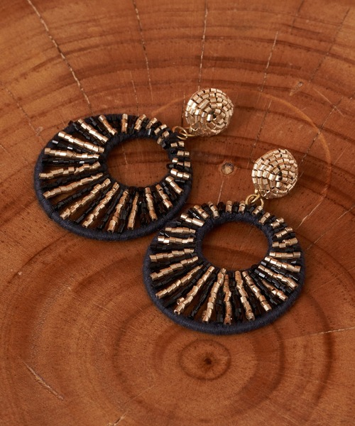 CIAOPANIC(チャオパニック)の「【Aguni/アグニ】ラウンドビーズピアス(ピアス(両耳用)・レディース・ゴールド・FREE)」の1枚目の写真