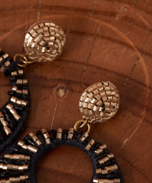 CIAOPANIC(チャオパニック)の「【Aguni/アグニ】ラウンドビーズピアス(ピアス(両耳用)・レディース・ゴールド・FREE)」の4枚目の写真