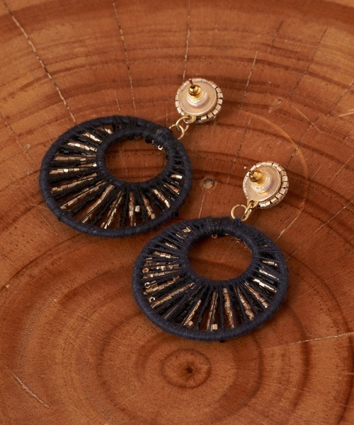 CIAOPANIC(チャオパニック)の「【Aguni/アグニ】ラウンドビーズピアス(ピアス(両耳用)・レディース・ゴールド・FREE)」の2枚目の写真