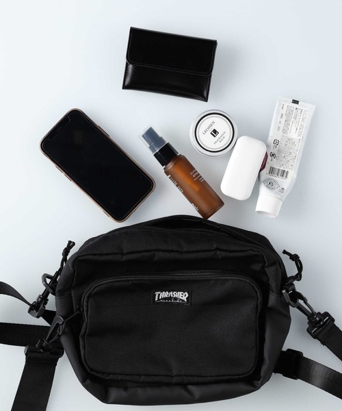 THRASHER（スラッシャー）の「【THRASHER】ショルダーバック（ショルダーバッグ・メンズ・ブラック/ベージュ・ONE SIZE）」の7枚目の写真