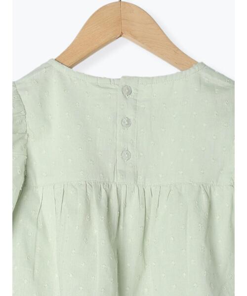 Samansa Mos2 Lagom(サマンサモスモスラーゴム)の「ドビードットティアードブラウス(シャツ/ブラウス・キッズ・ピンク/ミント・120/110/100/130/95)」の8枚目の写真