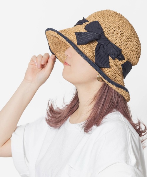 【CA4LA】リボン付き セーラーハット CA4LA】リボン付き セーラーハット CA4LA】リボン付き セーラー