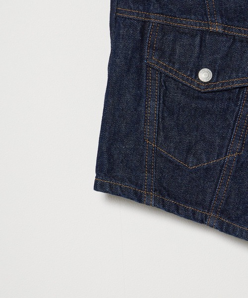 SOMETHING（サムシング）の「SOMETHING/サムシング SO DENIM VEST デニムベスト（ベスト・レディース・ブルー/インディゴブルー・FREE）」の15枚目の写真
