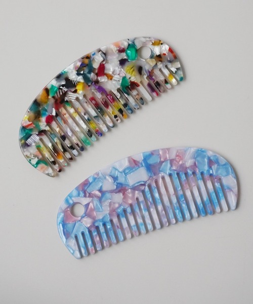 Port（ポート）の「アクリル ヘアコーム / コーム / ヘアブラシ / くし_（ヘアブラシ・レディース・マルチ/ホワイト×ブラック/ブルー/ブラウン・FREE）」の8枚目の写真