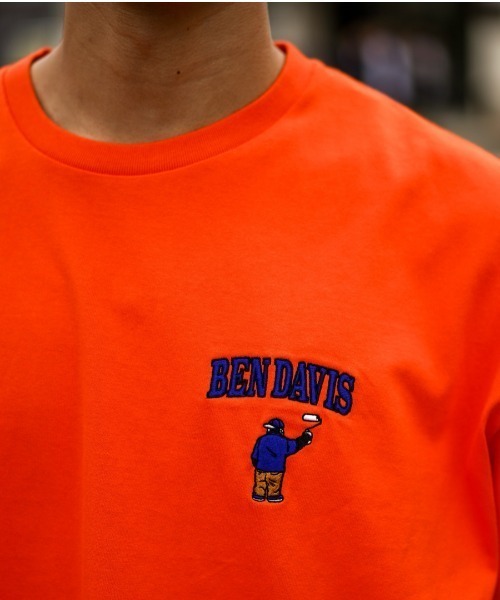 BEN DAVIS(ベンデイビス)の「《BEN DAVIS》刺繍Tシャツ/抗菌防臭 リサイクルコットン混(Tシャツ/カットソー・メンズ・ブルー/ブラック/ホワイト/イエロー/オレンジ・MEDIUM/LARGE/X-LARGE/SMALL)」の5枚目の写真