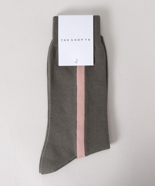 THE SHOP TK （ザ ショップ ティーケー ）の「◆ラインSOX（ソックス/靴下・メンズ・オフホワイト/ネイビー/ブラック/チャコールグレー・00）」の5枚目の写真