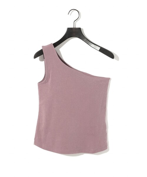 MIDIUMISOLID(ミディウミソリッド)の「MIDIUMISOLID for Ladies ワンショルダーインナー(Tシャツ/カットソー・レディース・ベージュ/ブラック/オフホワイト・FREE)」の1枚目の写真