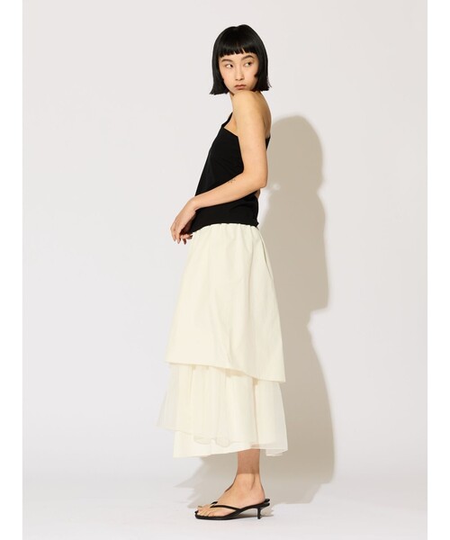 MIDIUMISOLID(ミディウミソリッド)の「MIDIUMISOLID for Ladies ワンショルダーインナー(Tシャツ/カットソー・レディース・ベージュ/ブラック/オフホワイト・FREE)」の11枚目の写真