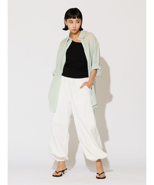 MIDIUMISOLID(ミディウミソリッド)の「MIDIUMISOLID for Ladies ワンショルダーインナー(Tシャツ/カットソー・レディース・ベージュ/ブラック/オフホワイト・FREE)」の14枚目の写真