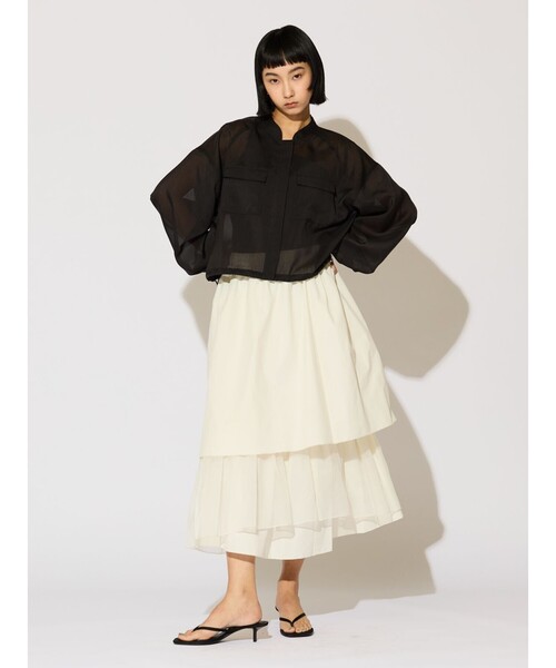 MIDIUMISOLID(ミディウミソリッド)の「MIDIUMISOLID for Ladies ワンショルダーインナー(Tシャツ/カットソー・レディース・ベージュ/ブラック/オフホワイト・FREE)」の15枚目の写真