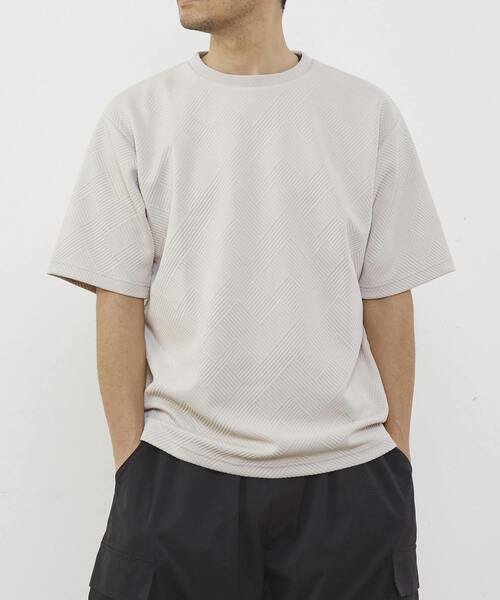 【MASTER FRAME/マスターフレーム】ブリスタージャガードクルーネックTシャツ MASTER FRAME tシャツ 「MASTER FRAME/マスターフレーム