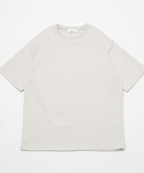 【MASTER FRAME/マスターフレーム】ブリスタージャガードクルーネックTシャツ MASTER FRAME tシャツ 「MASTER FRAME/マスターフレーム