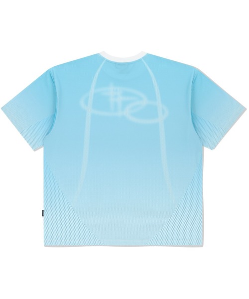 ROMANTIC CROWN（ロマンティッククラウン）の「A'GEM/9 × .kom 『ROMANTIC CROWN/ロマンティック クラウン』 SHINING LOGO SOCCER JERSEY/シャイニングロゴジャージ（ジャージ・メンズ・ライトブルー/ブラック・L/M）」の4枚目の写真