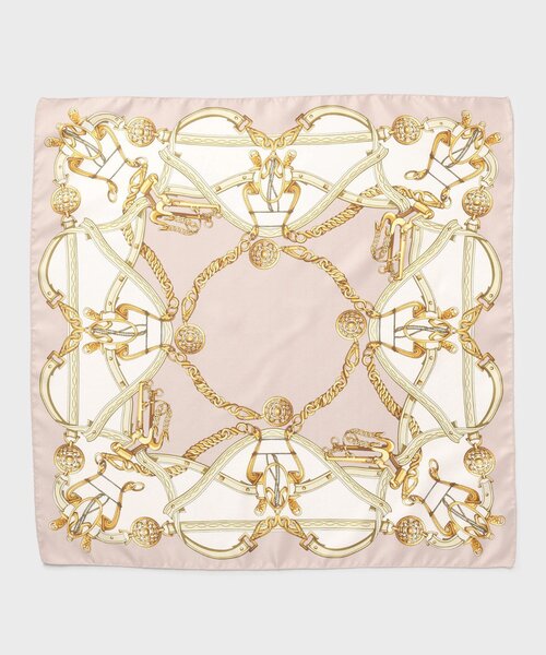 【手洗い／58cm正方形】ベルトプリントスカーフ（ストール/ショール）｜UNTITLED（アンタイトル）