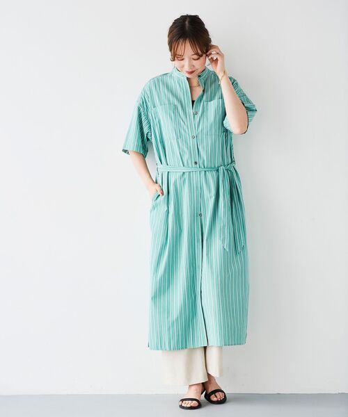 le.coeur blanc（ルクールブラン）の「アサレチックイージーワイドパンツⅡ（その他パンツ・レディース・カーキブラウン/ネイビー/サンドベージュ/ミント・36/38）」の22枚目の写真