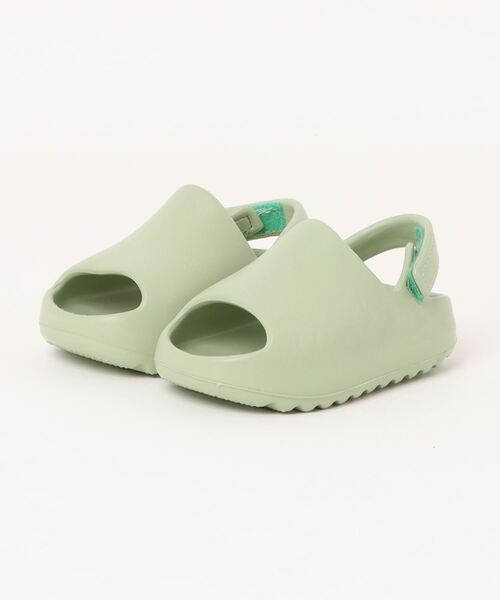 shoes365(シューズスリーシックスファイヴ)の「【shoes365】マジックテープ 防滑 子供サンダル (SS)(サンダル・レディース・オフホワイト/ブラック/グリーン/イエロー・130/140/150/160)」の1枚目の写真