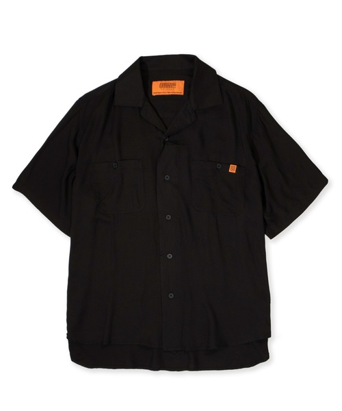 UNIVERSAL OVERALL（ユニバーサルオーバーオール）の「ワークシャツ / オープンカラーシャツ / OPEN COLLAR WORK SH（シャツ/ブラウス・メンズ・ブラック/ベージュ/グリーン・M/S/L）」の4枚目の写真