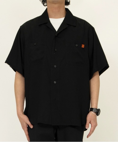 UNIVERSAL OVERALL（ユニバーサルオーバーオール）の「ワークシャツ / オープンカラーシャツ / OPEN COLLAR WORK SH（シャツ/ブラウス・メンズ・ブラック/ベージュ/グリーン・M/S/L）」の7枚目の写真