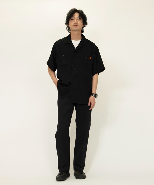 UNIVERSAL OVERALL（ユニバーサルオーバーオール）の「ワークシャツ / オープンカラーシャツ / OPEN COLLAR WORK SH（シャツ/ブラウス・メンズ・ブラック/ベージュ/グリーン・M/S/L）」の12枚目の写真