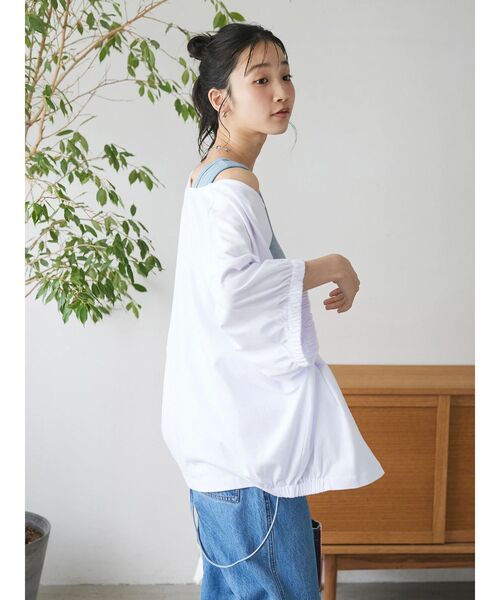 CRAFT STANDARD BOUTIQUE（クラフトスタンダードブティック）の「2WAYカットカーディガン（カーディガン/ボレロ・レディース・ホワイト/ブラック/レッド/グリーン・FREE）」の10枚目の写真