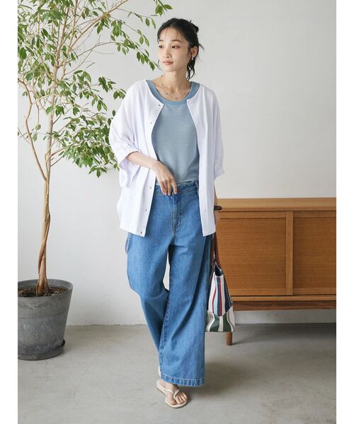 CRAFT STANDARD BOUTIQUE（クラフトスタンダードブティック）の「2WAYカットカーディガン（カーディガン/ボレロ・レディース・ホワイト/ブラック/レッド/グリーン・FREE）」の18枚目の写真