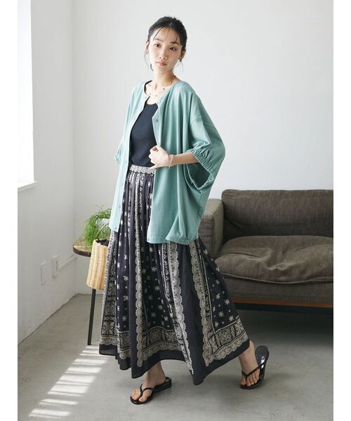 CRAFT STANDARD BOUTIQUE（クラフトスタンダードブティック）の「2WAYカットカーディガン（カーディガン/ボレロ・レディース・ホワイト/ブラック/レッド/グリーン・FREE）」の21枚目の写真