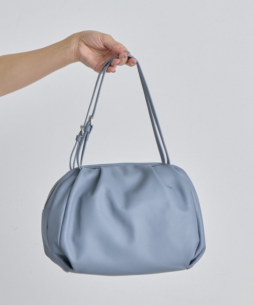 ear PAPILLONNER（イアパピヨネ）の「《本革/430g》コロンボストンバッグ（ボストンバッグ・レディース・ブラック/ベージュ/グレー/アイボリー/ブラウン/スカイブルー/ベージュ系その他・FREE）」の14枚目の写真